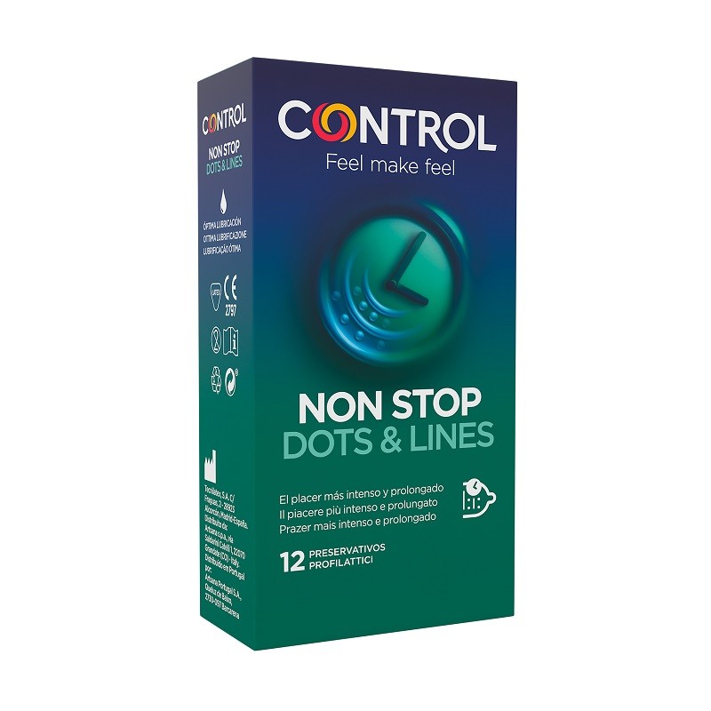 CONTROL Non Stop Dots & Lines Preservativos 12 uds-1