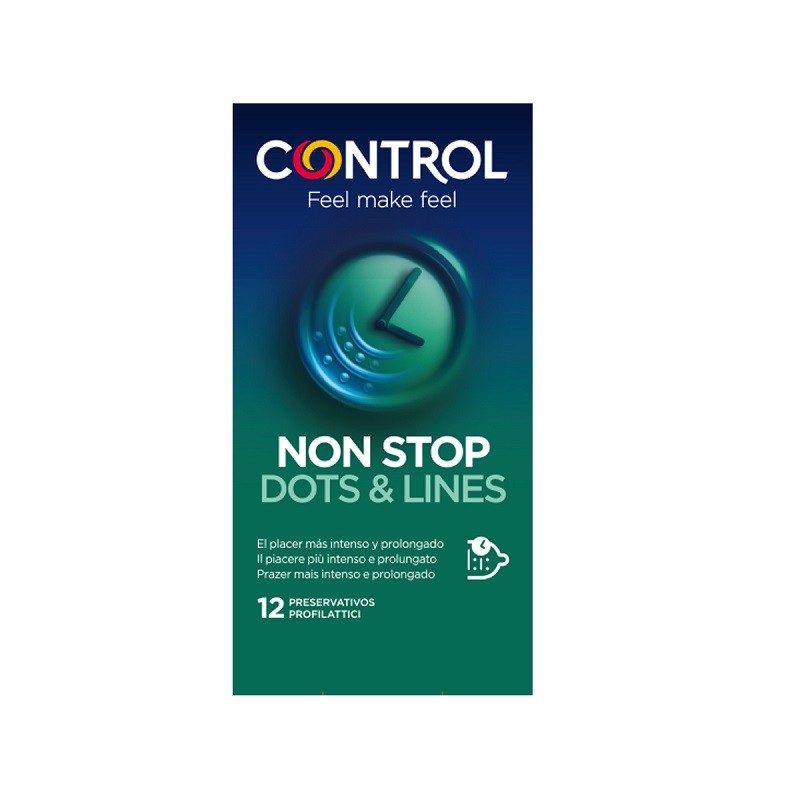CONTROL Non Stop Dots & Lines Preservativos 12 uds-2
