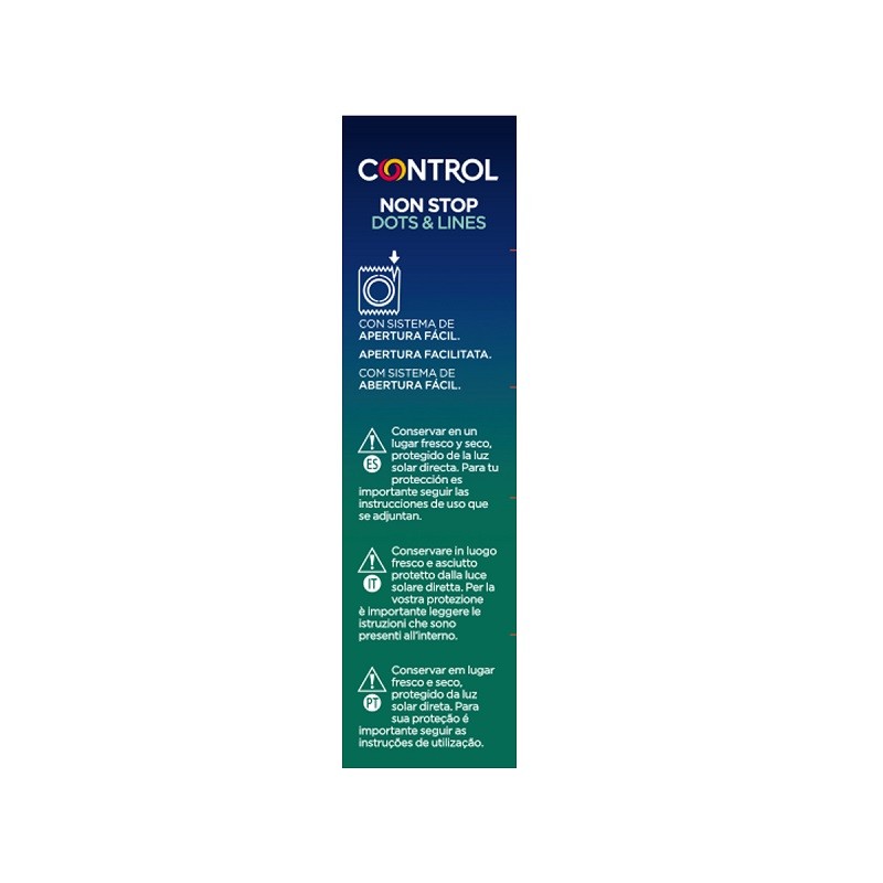 CONTROL Non Stop Dots & Lines Preservativos 12 uds-4