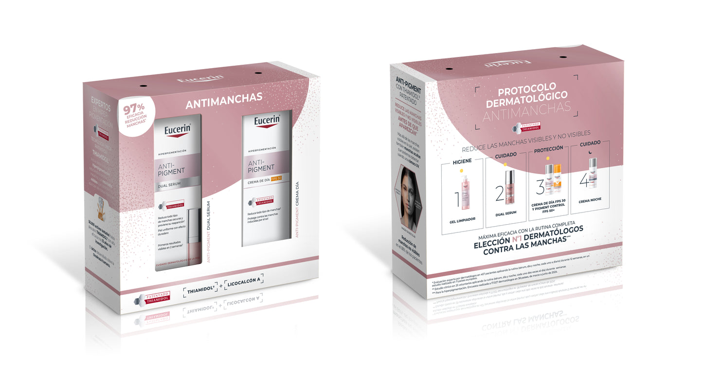 Eucerin Pack Anti-Pigment Dual Serum 30ml + Crema di Giorno 50ml