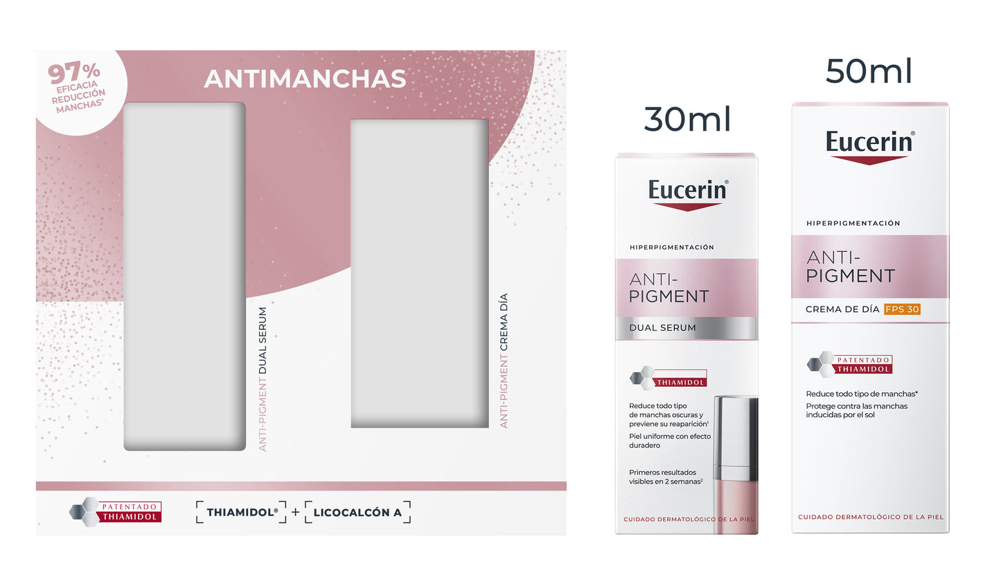 Eucerin Pack Anti-Pigment Dual Serum 30ml + Crema di Giorno 50ml