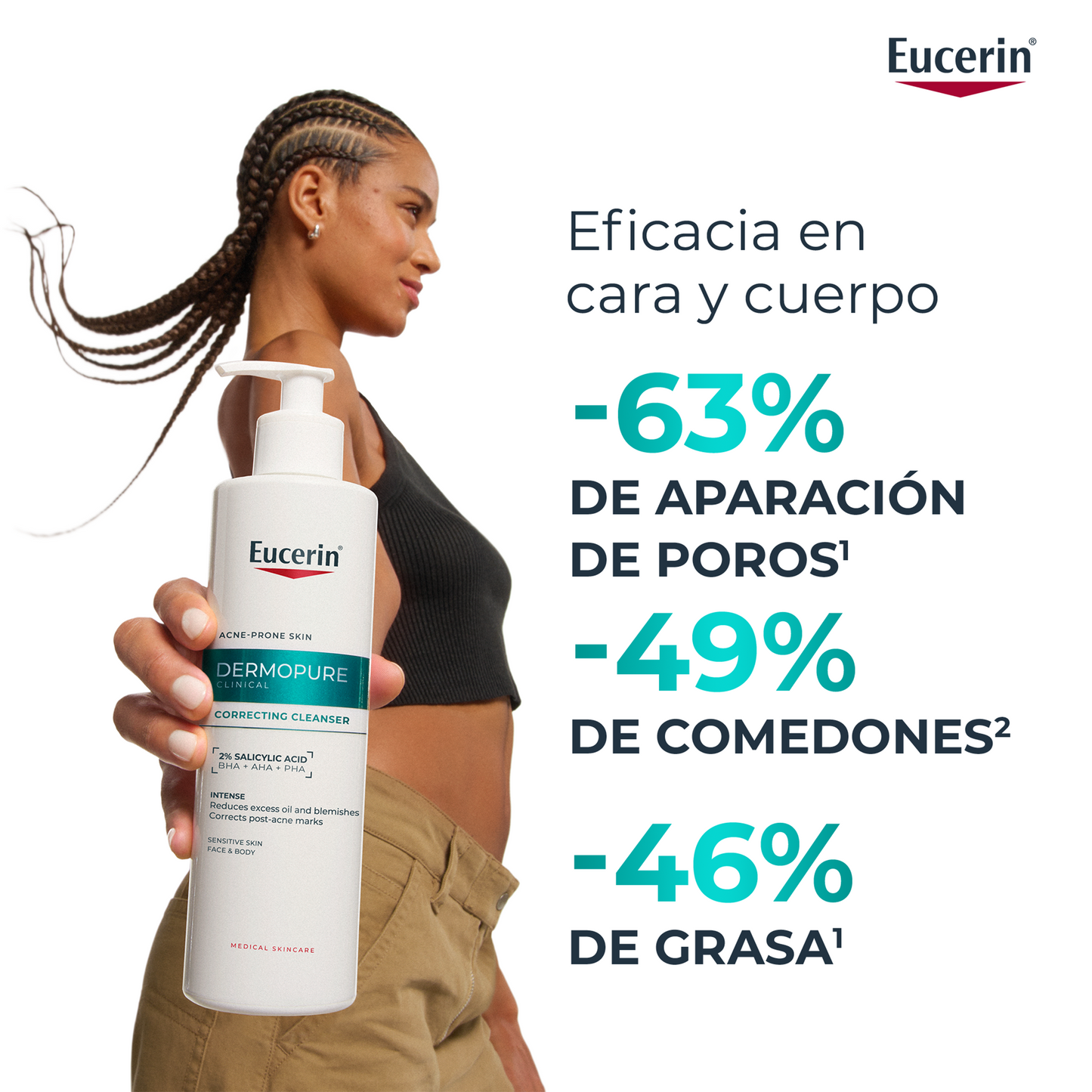 Eucerin DermoPure Clinical Gel Limpiador Corrector 400 ml