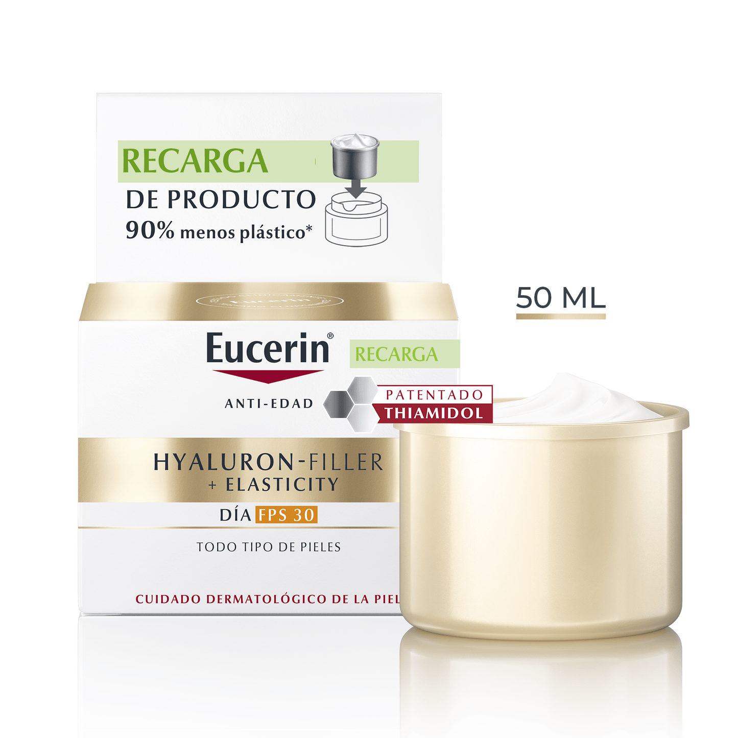Eucerin Refill Crema de día SPF30 Hyaluron Filler Elasticity 50ml