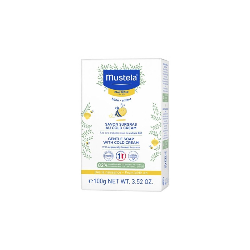 MUSTELA Jabón Sobregraso al Cold Cream Nutriprotector 100 g-1