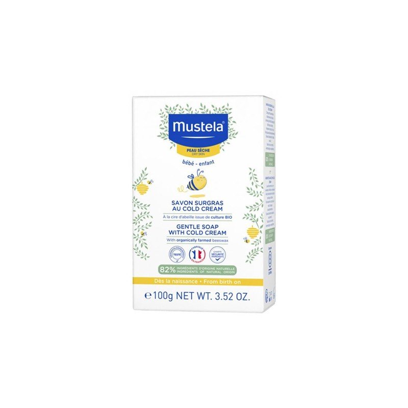 MUSTELA Jabón Sobregraso al Cold Cream Nutriprotector 100 g-1