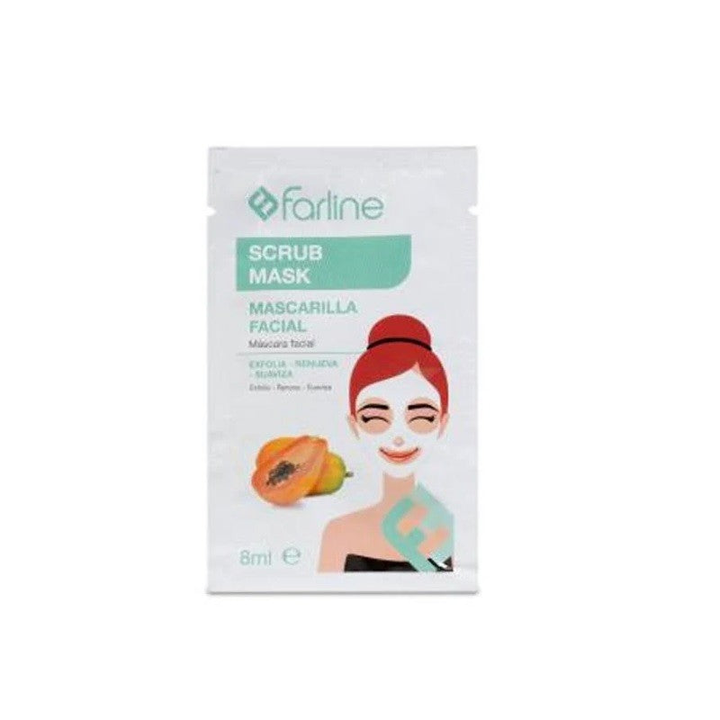 FARLINE Mascarilla Facial Exfoliante Scrub Mask 1ud de 8ml-2