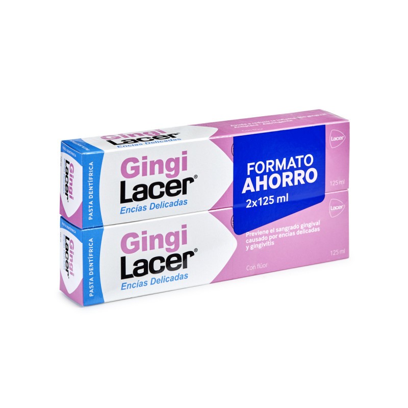 LACER Gingilacer Pasta Dentífrica DUPLO 2x125ml FORMATO AHORRO-1