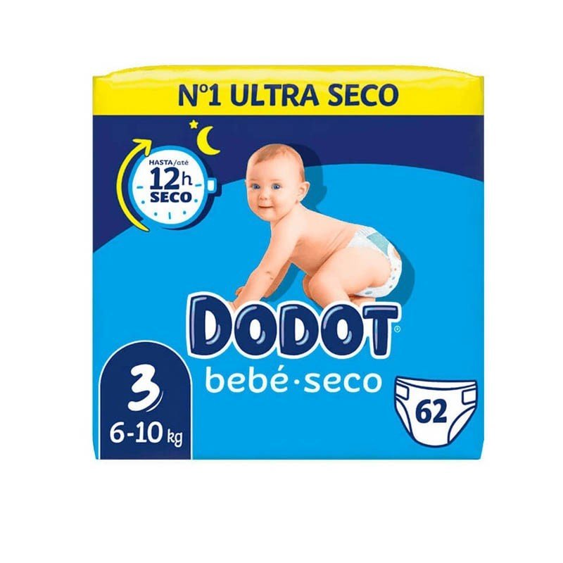 Dodot Bebé Seco Value Pack Talla 3 (62 uds)-1