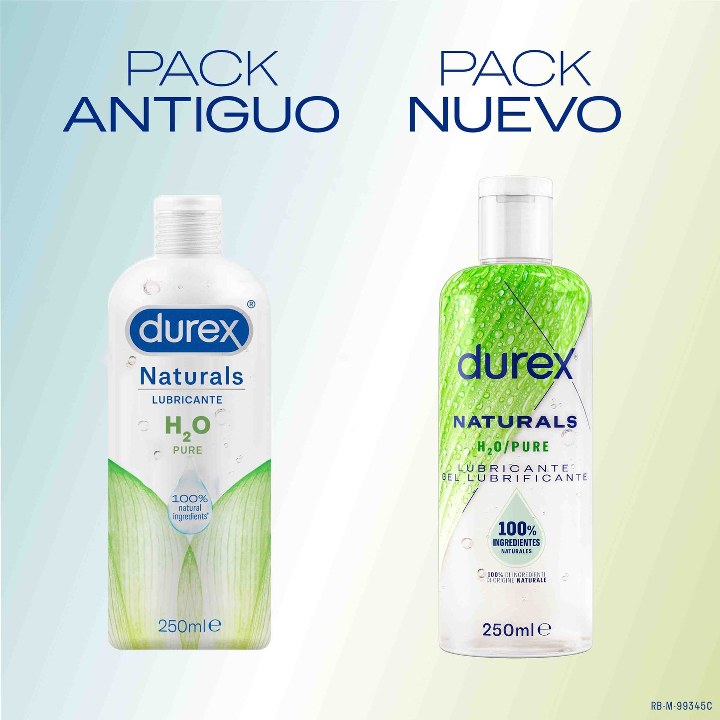DUREX Naturals Lubricante H2O 100% Natural 250ml-2