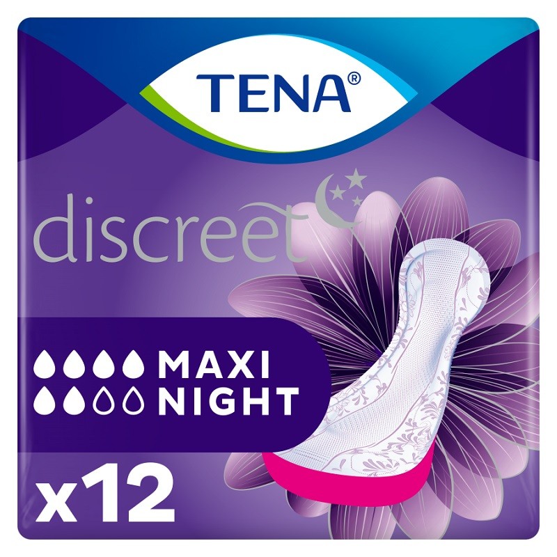 TENA Discreet Maxi Night 12uds-1