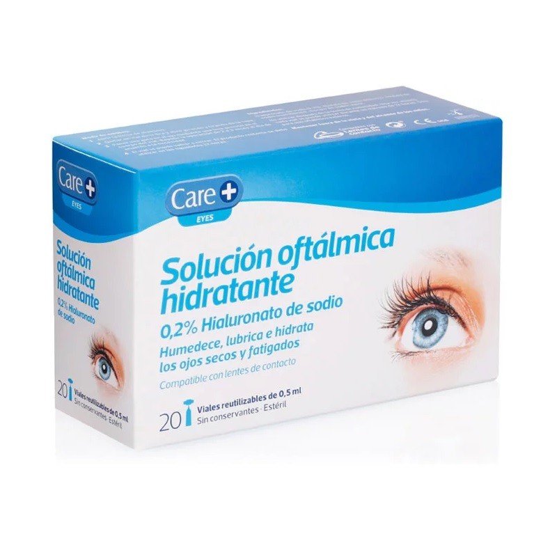 CARE+ Solución Oftálmica Hidratante 0,2% Ácido Hialurónico 20x0,5ml-2