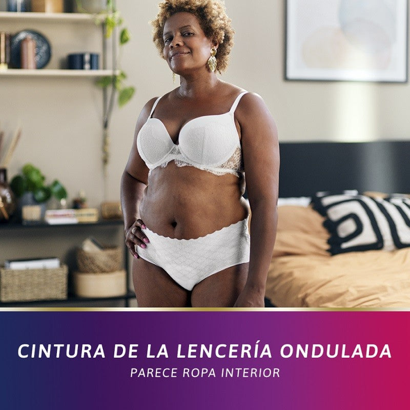 TENA Silhouette Blanco Cintura Baja Mediano 12uds-4