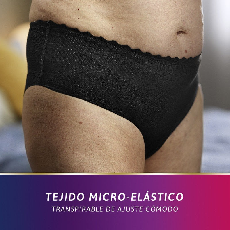 TENA Silhouette Negro Cintura Baja Mediano 10uds-3