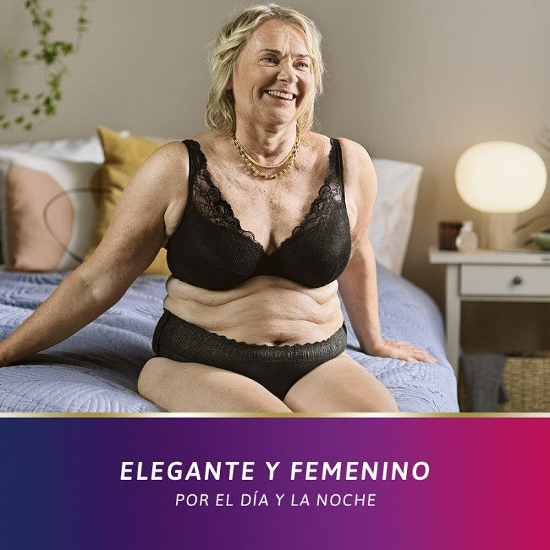 TENA Silhouette Negro Cintura Baja Mediano 10uds-5