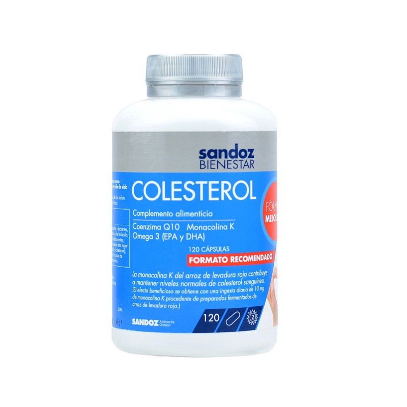 SANDOZ Bienestar Colesterol 120 cápsulas (Bote)-1