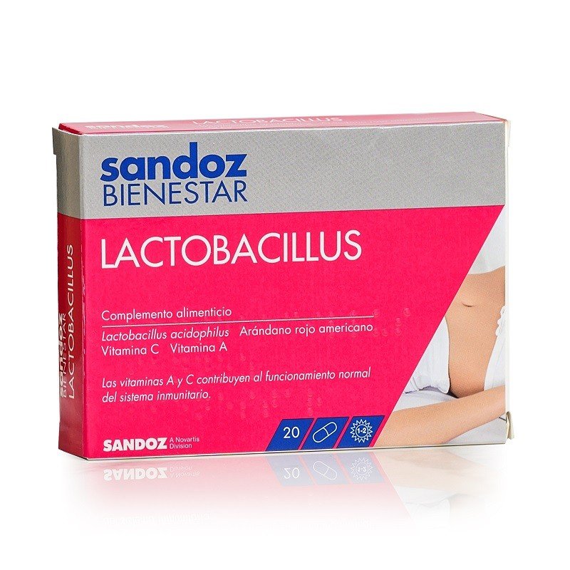 SANDOZ Bienestar Lactobacillus 20 Cápsulas-1