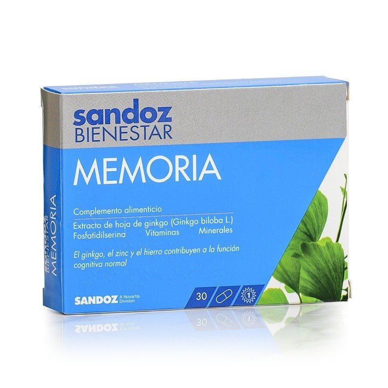 SANDOZ Bienestar Memoria 30 Cápsulas-1