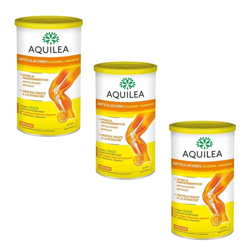 AQUILEA Colágeno y Magnesio Sabor Limón PACK 3x375g (25% descuento)-1