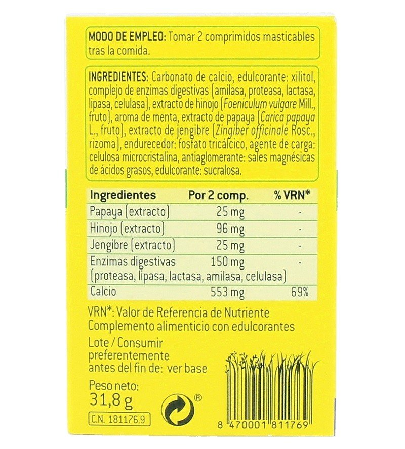 AQUILEA Digestivo Menta Duplo 2x30 comprimidos masticables-3