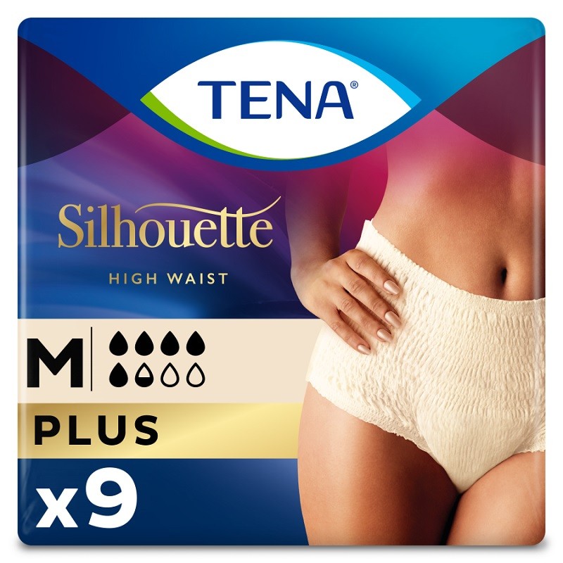 TENA Silhouette Crema Cintura Alta Mediano 9uds-1