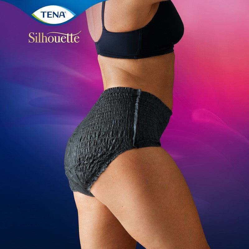 TENA Silhouette Negro Cintura Alta Mediano 9uds-2