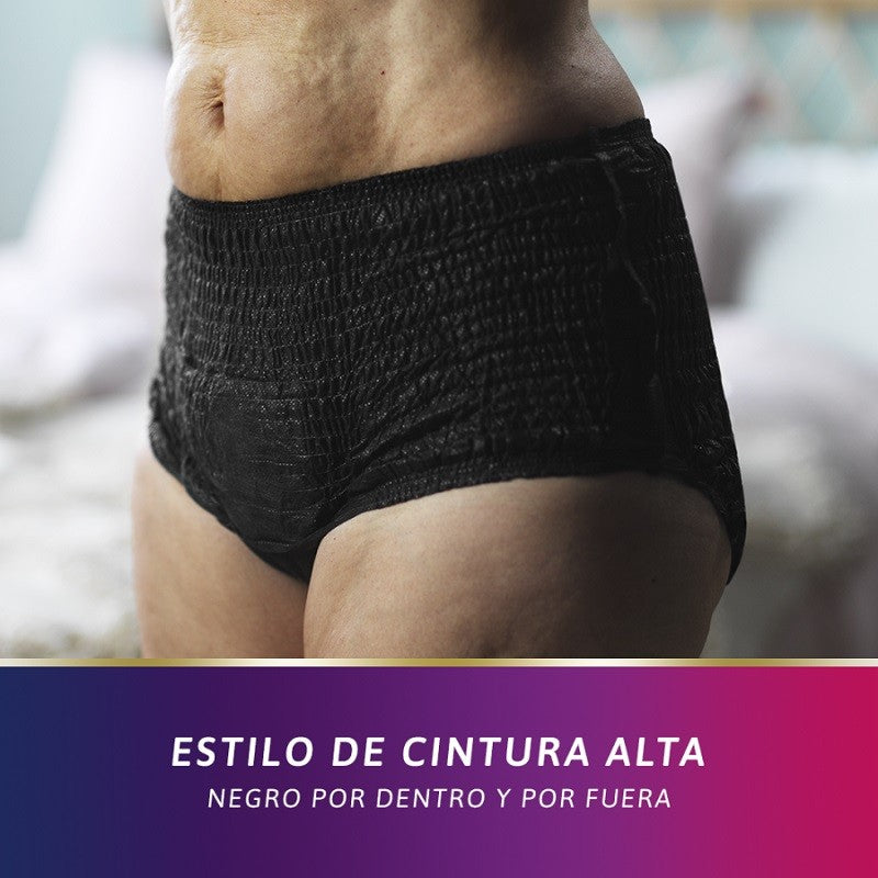 TENA Silhouette Negro Cintura Alta Mediano 9uds-5