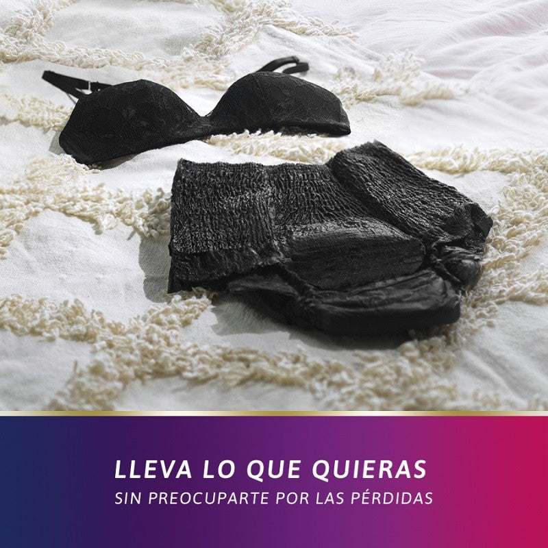 TENA Silhouette Negro Cintura Alta Mediano 9uds-9