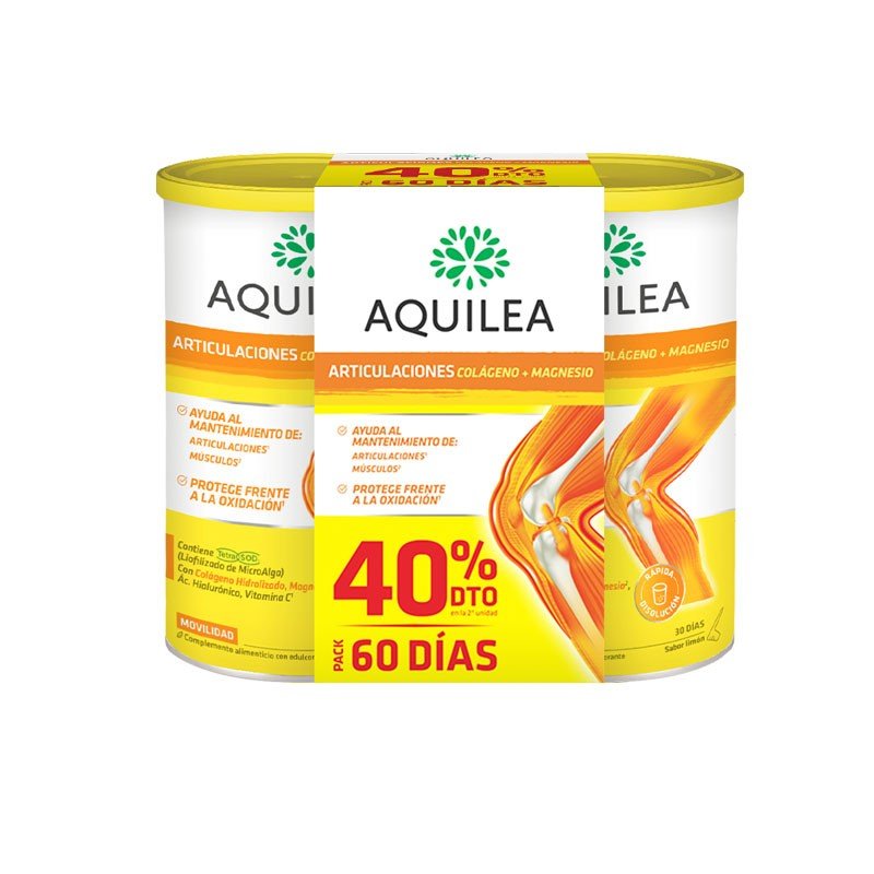AQUILEA Colágeno y Magnesio Sabor Limón DUPLO 2x375gr-1