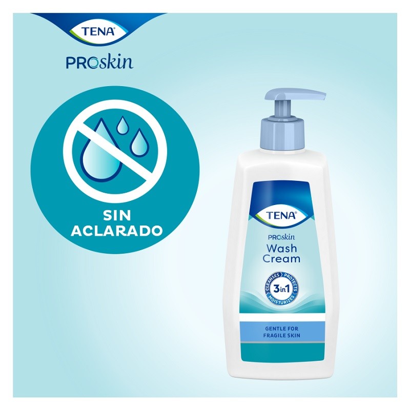 TENA ProSkin Crema Limpiadora 3 en 1 (1L)-3