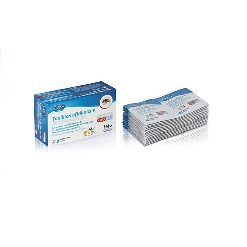 CARE+ Toallitas Oftálmicas Tecnología Plata 30 toallitas-3