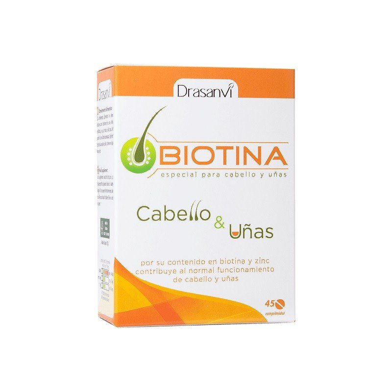 DRASANVI Biotina Cabello y Uñas 45 comprimidos-1