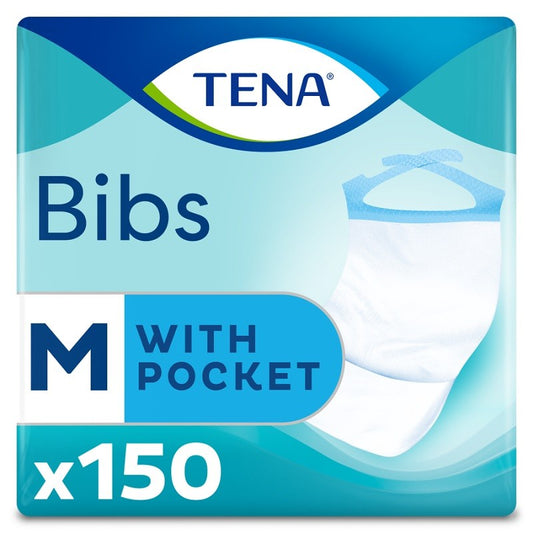 TENA Bibs Babero Adulto Desechable Talla M 150uds-1