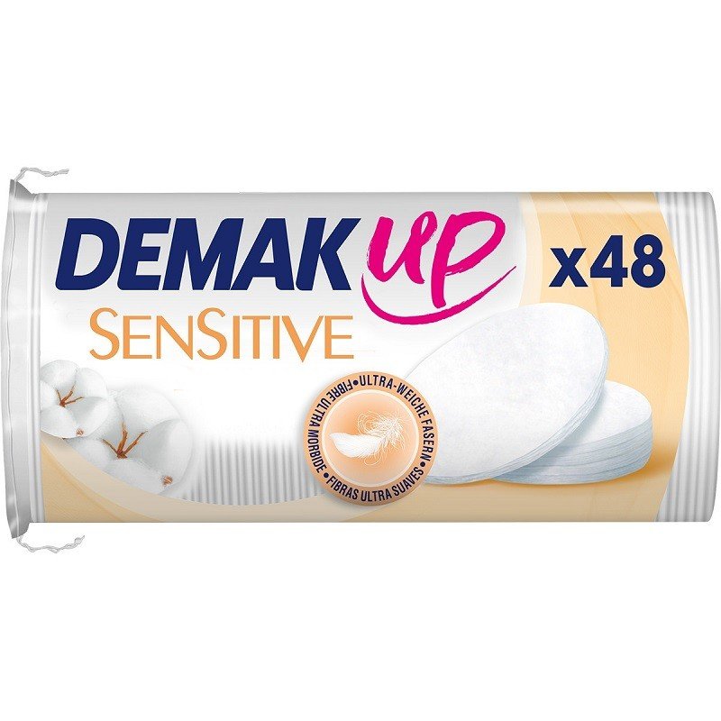 Demak Up Oval Sensitive Discos Desmaquillantes Ovalados 48uds-1