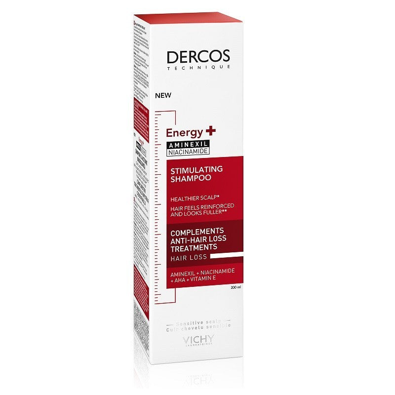 VICHY Dercos Champú Anticaída Estimulante Energizante DUPLO 2x200ml-3