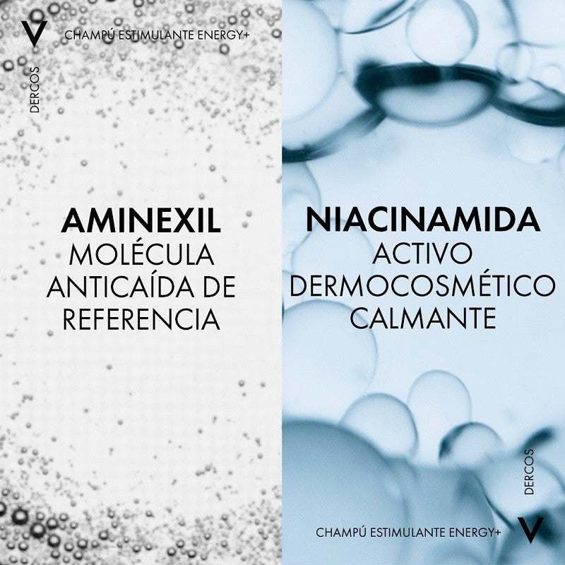 VICHY Dercos Champú Anticaída Estimulante Energizante DUPLO 2x200ml-11