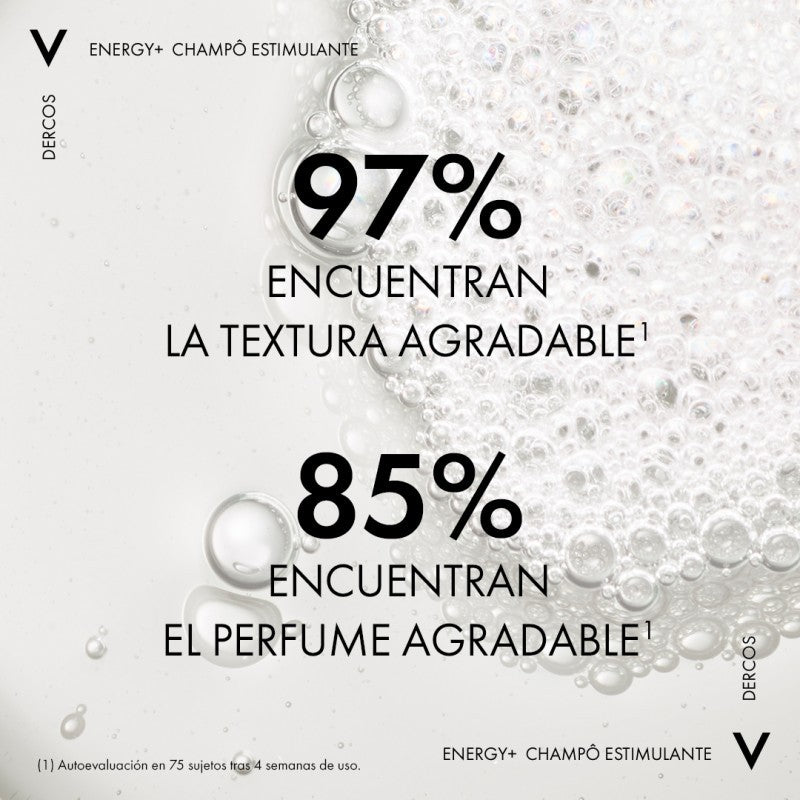 VICHY Dercos Champú Anticaída Estimulante Energizante DUPLO 2x200ml-12