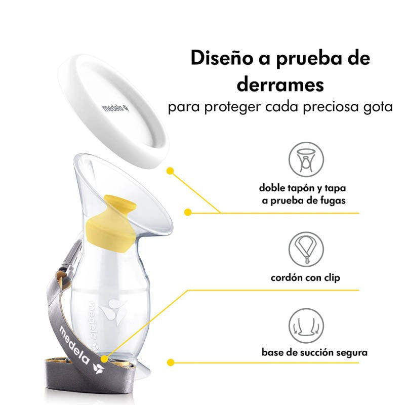 MEDELA Colector de Leche Materna de Silicona-2