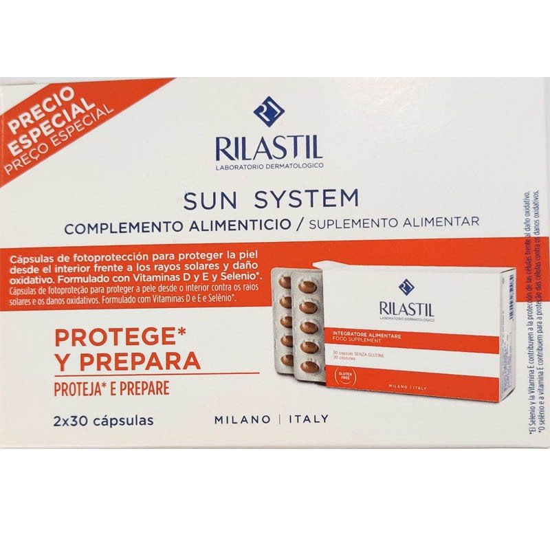 RILASTIL SUN SYSTEM Oral OFERTA DUPLO 2x30 Cápsulas-2