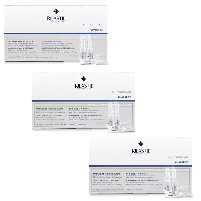 RILASTIL Cuadri GF Multirepair Pack 3x30 Ampollas-1
