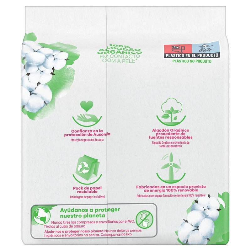 AUSONIA Cotton Protection Noche Compresa con Alas 8 Unidades-2