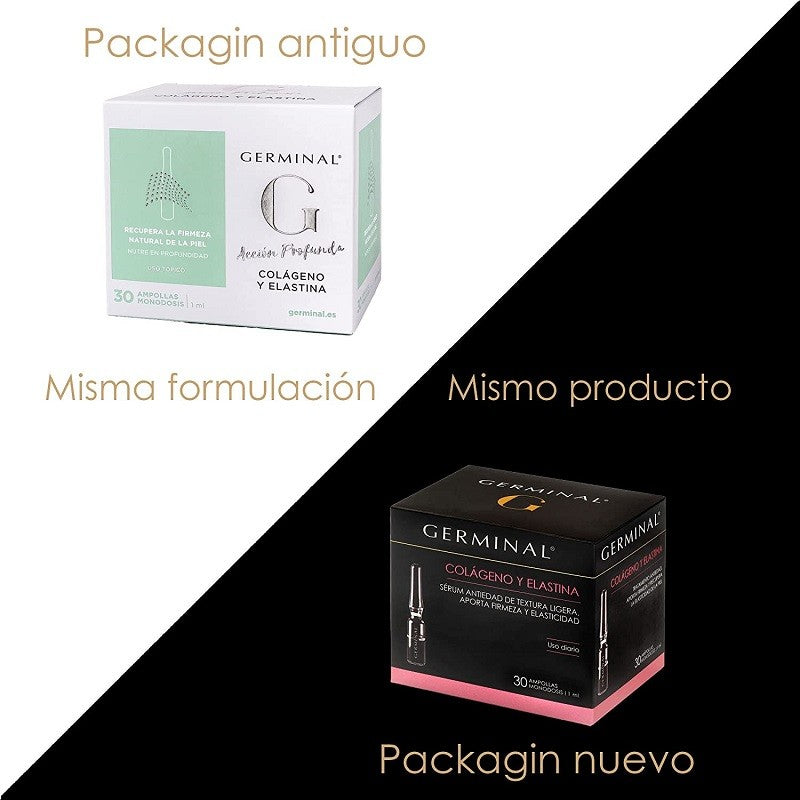 GERMINAL Ampollas Colágeno y Elastina Sérum Antiedad DUPLO 2x30 Ampollas-3