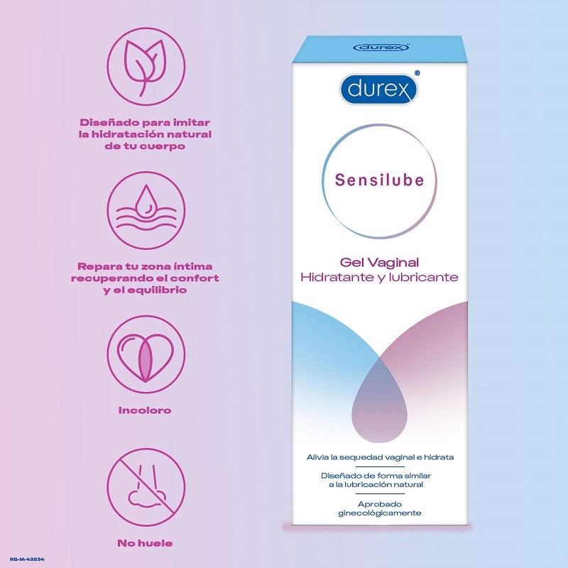 DUREX SENSILUBE Gel Vaginal Hidratante y Lubricante 40ml-4