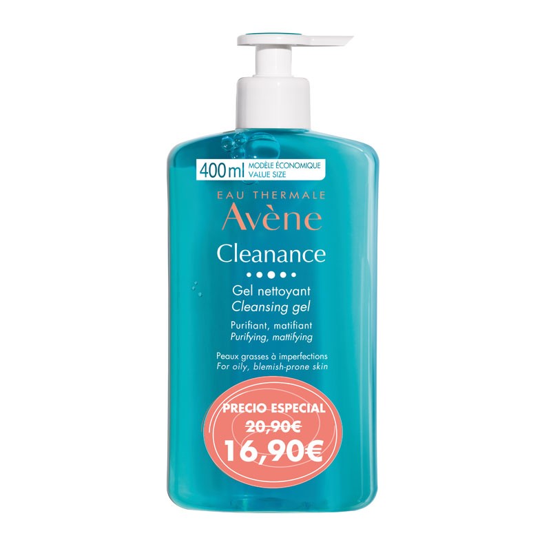 Avène Cleanance Gel Limpiador Sin Jabón Purificante 400 ml-6