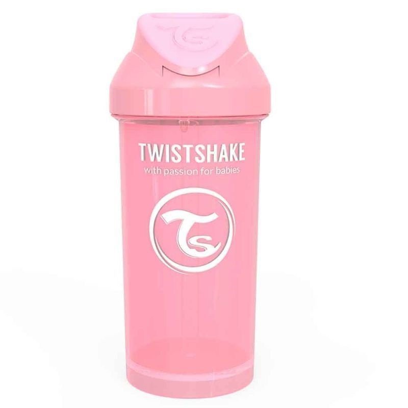 Twistshake Straw Cup +6m Rosa 360 ml-3