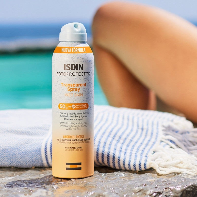 ISDIN Fotoprotector Transparent Spray Wet Skin SPF 50+ (250ml)-2