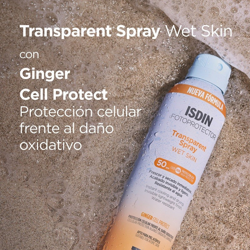 ISDIN Fotoprotector Transparent Spray Wet Skin SPF 50+ (250ml)-7