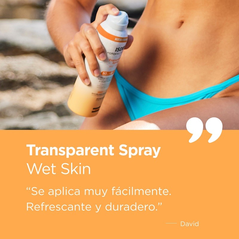 ISDIN Fotoprotector Transparent Spray Wet Skin SPF 50+ (250ml)-9