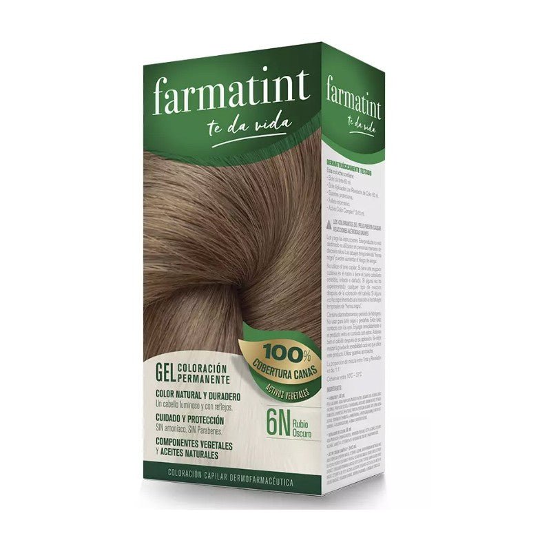 Farmatint Gel Coloración Permanente 6N Rubio Oscuro-1