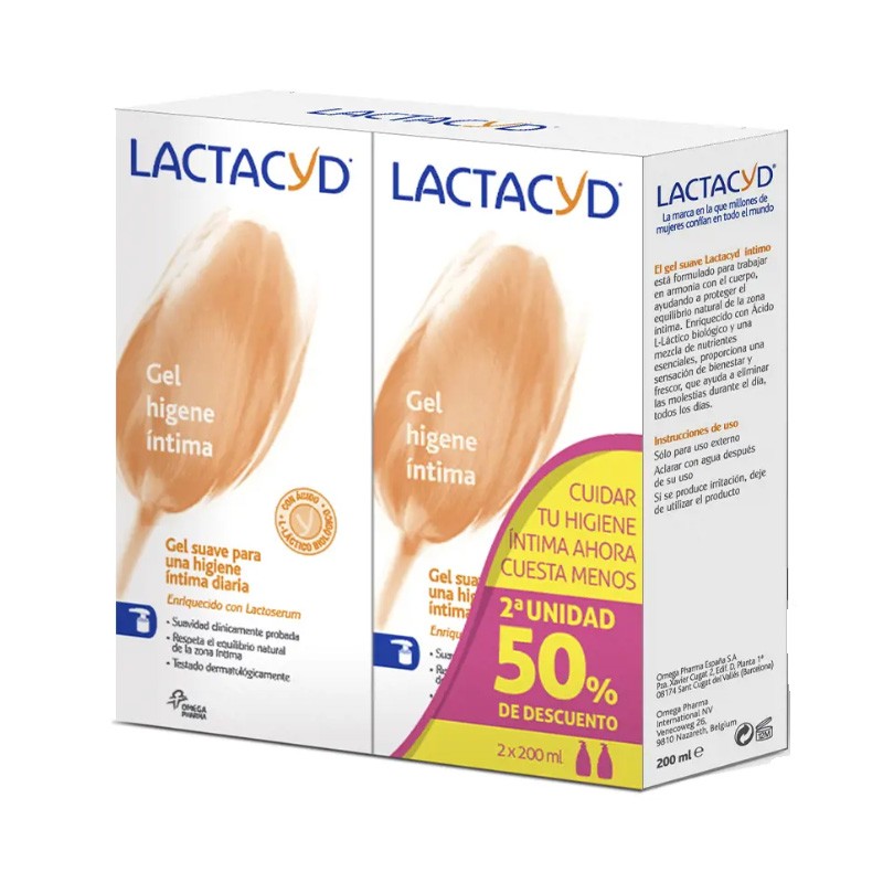 Lactacyd Gel íntimo Higiene Diaria Duplo 2x 200 ml-1