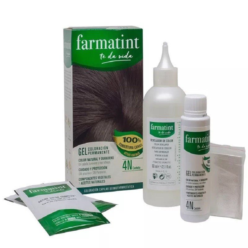 Farmatint Gel Coloración Permanente 4N Castaño-2